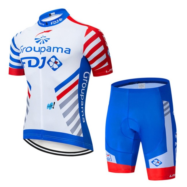 2022 FDJ Cycling Jersey Clothing Bicycle Short Sleeves