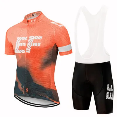 2022 EF Cycling Jersey Clothing Bicycle Short Sleeves