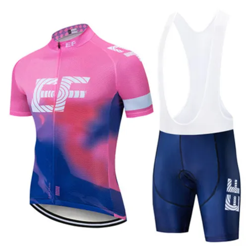 2022 EF Cycling Jersey Clothing Bicycle Short Sleeves