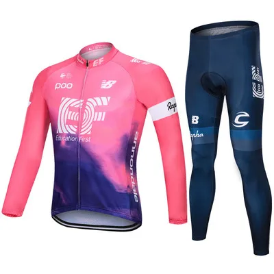 2022 EF Cycling Jersey Clothing Bicycle long Sleeves
