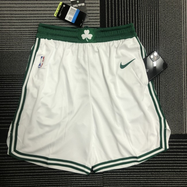 2022 Boston Celtics white basketball shorts
