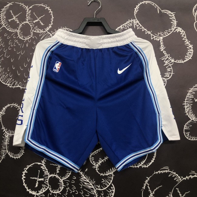 Retro Los Angeles lakers blue basketball shorts