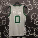 2022 Boston Celtics City Tatum 0 gray basketball jersey