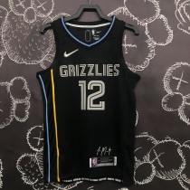 2022 Glory version Morant 12 black basketball jersey