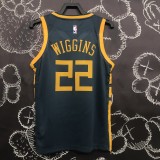 18 season Golden State Warriors Wiggins 22 gray basketball jersey