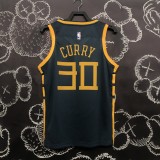 18 season Golden State Warriors Curry 30 gray basketball jersey