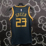 18 season Golden State Warriors Green 23 gray basketball jersey
