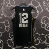 2022 Glory version Morant 12 black basketball jersey