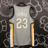 18 season Cleveland Cavaliers James 23 gray basketball jersey