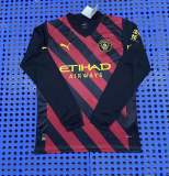 22/23 New Adult Manchester City away long sleeve soccer jersey football shirt #8020