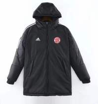 22/23 New Adult Bayern black men cotton padded clothes long soccer coat 9020#