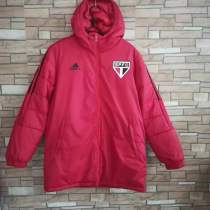 22/23 New Adult Sao paulo pink men cotton padded clothes long soccer coat 9020#
