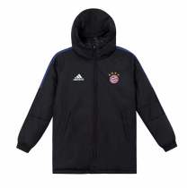 22/23 New Adult Bayern black men cotton padded clothes long soccer coat 9020#