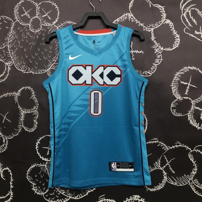 19 season Oklahoma City Thunder City version WESTBROOK 0 basketball jersey