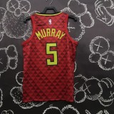2022 Atlanta Hawks MURRAY 5 red basketball jersey