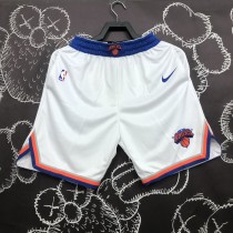 22 New York Knicks white basketball shorts