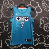 19 season Oklahoma City Thunder City version ANTHONY 7 basketball jersey