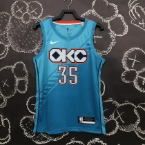 19 season Oklahoma City Thunder City version DURANT 35 basketball jersey