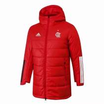 22/23 New Adult Flamengo men cotton padded clothes long soccer coat#9020