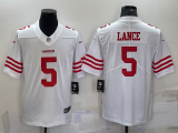 22 Men‘s 49ers LANCE 5 white basketball jersey