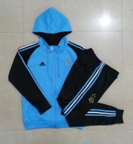 22/23 New Adult  Argentina  light blue long sleeve hoodie jacket