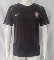 Retro 2006  Portugal black  away  soccer jersey football shirt