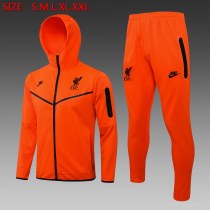 21/22 New Adult Liverpool orange long sleeve hoodie jacket