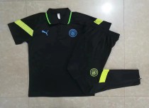 23/24 New adult Polo  Manchester City  black track suit soccer jersey football shirt