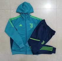 22/23 New Adult Juventus green  long sleeve hoodie jacket