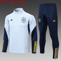 22/23 New adult Spain light blue long sleeve soccer tracksuit  football jacket