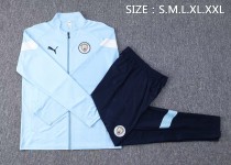 22/23 New adult Manchester City light blue  long sleeve soccer tracksuit  football jacket