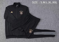 22/23 New adult Germany  black long sleeve soccer tracksuit  football jacket