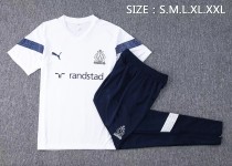 22/23 New adult Marseille  white track suit soccer jersey football shirt