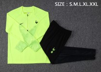 22/23 New adult Tottenham Hotspur Fluorescent green long sleeve soccer tracksuit  football jacket