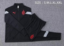22/23 New adult AC Milan black long sleeve soccer tracksuit  football jacket