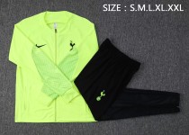 22/23 New adult Tottenham Hotspur Fluorescent green  long sleeve soccer tracksuit  football jacket