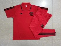 23/24 New adult Polo  Flamenco  red track suit soccer jersey football shirt