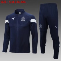 22/23 New adult Marseille  sapphire blue   long sleeve soccer tracksuit  football jacket