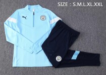 22/23 New adult  Manchester City light blue  long sleeve soccer tracksuit  football jacket