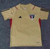 23/24 fan version Adult   Flamenco yellow  soccer jersey football shirt