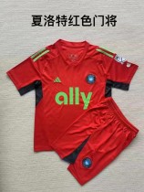 23/24 Children Charlotte  goalkeeper  red soccer uniforms football kits