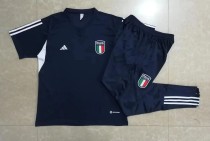 23/24 New adult   Italy sapphire blue track suit soccer jersey football shirt