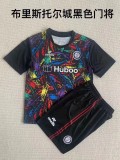 23/24  New Adult   Bristol City goalkeeper  black soccer uniforms football kits