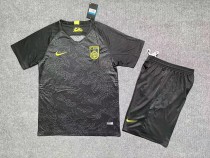 Adult China  black  dragon  soccer uniforms football kits