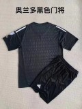 23/24 Children Orlando City  goalkeeper  black  soccer uniforms football kits