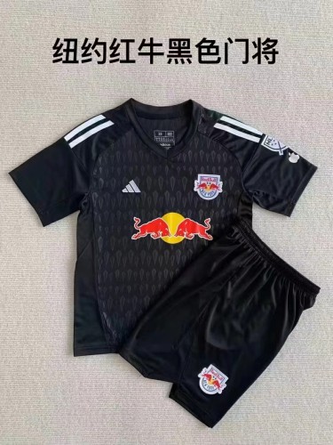 23/24 Children New York Red Bulls   goalkeeper  black  soccer uniforms football kits