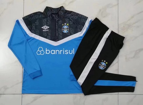 23/24 New adult  Grêmio   light blue  long sleeve soccer tracksuit  football jacket