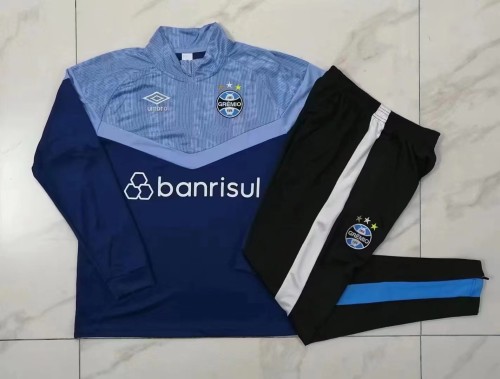 23/24 New adult  Grêmio  sapphire  blue  long sleeve soccer tracksuit  football jacket