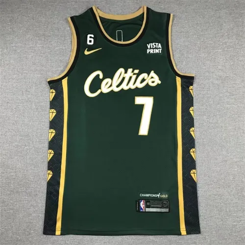 23  season Boston Celtics City version Brown 7 green