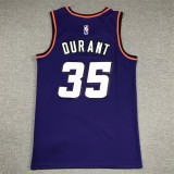 Phoenix Suns  Durant  35  purple  Classic Edition  basketball jersey